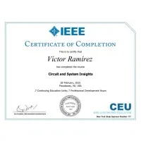 IEEE Educational Activities Certificates